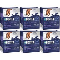 BOZITA Mięsne kawałki z indyk w galaretce dla psa 6x370g