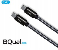 BQUAL KABEL PRZEWÓD USB-C do USB-C QC3.0 60W 1M SZYBKIE ŁADOWANIE 480 Mbps