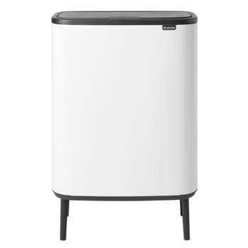 BRABANTIA - Bo Touch Bin Hi - Kosz 2 x 30 l - 2 komory - Biały - BRABANTIA