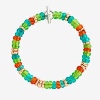 Bracciale Rondelle in argento dorato oro rosa 18K e plastica riciclata Adulto unisex DODO Rondelle Plain DBC5003_RONDE_VERAG Dodo