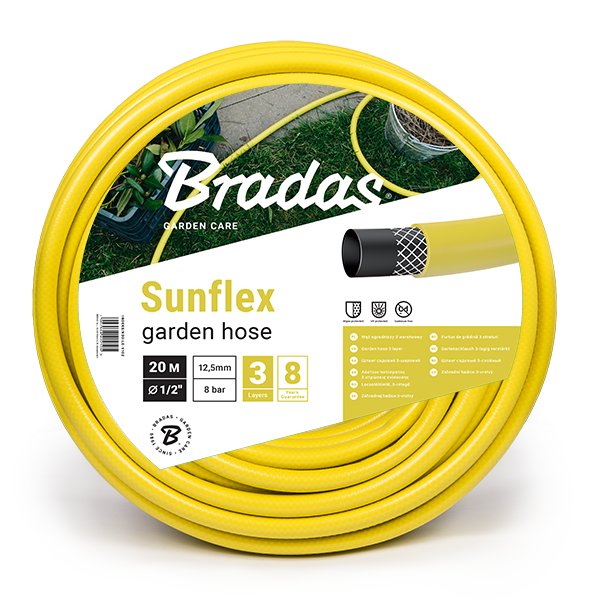 BRADAS, Wąż ogrodowy SUNFLEX 3/4, 25 m