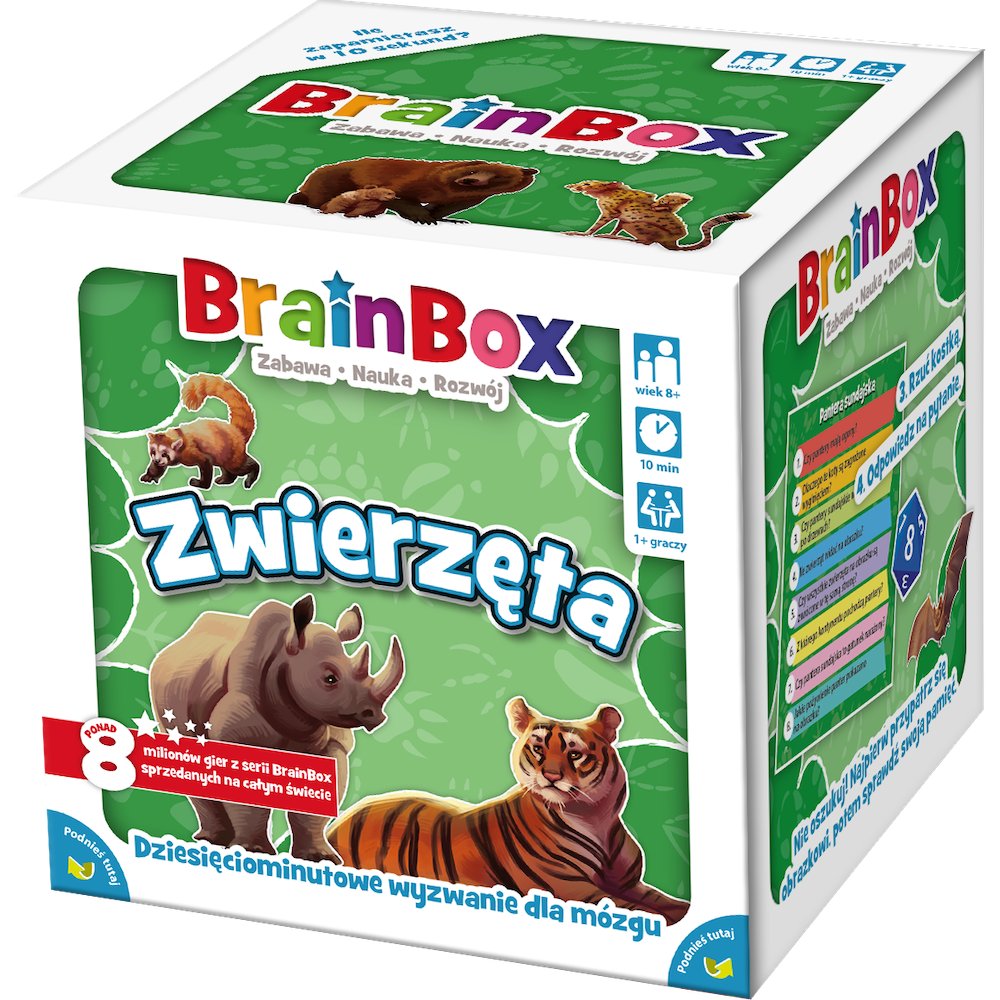 BrainBox - Zwierzęta, gra planszowa, Rebel - Rebel | Sklep EMPIK.COM