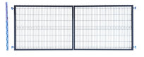 BRAMA 150cm antracyt grafit PANELOWA RAL7016 dwuskrzydłowa 153cm BRAMYiFURTKI