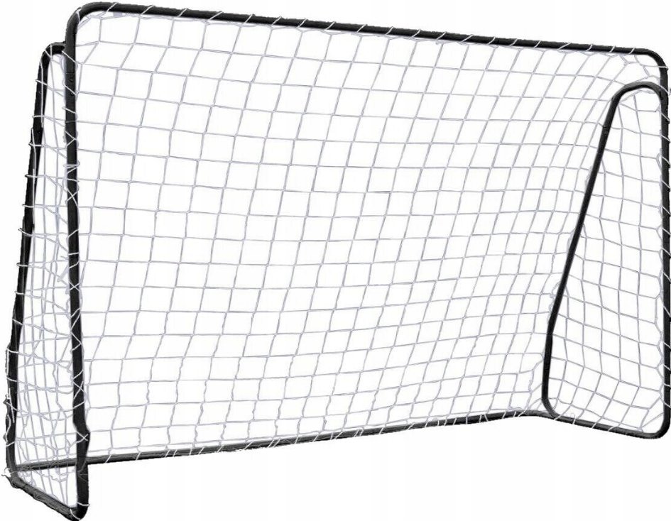 BRAMKA DO PIŁKI NOŻNEJ PIŁKARSKA TRENINGOWA METALOWA 213x150 cm DUŻA CZARNA