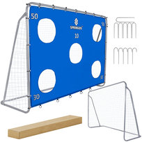 Bramka piłkarska 240x170 cm + mata treningowa bramka stalowa Springos