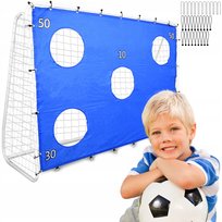 Bramka Piłkarska Duża Metalowa Treningowa do Piłki Nożnej + Mata XXL