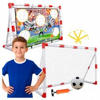 Bramka Piłkarska z Matą Treningową do Celności Strzałów - Zestaw 2w1