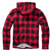 Brandit Kurtka W Kratę Z Kapturem Lumberjacket Czarno-Czerwona-Xxl Brandit
