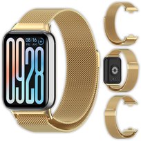 Bransoleta Milanese Vanfone do Xiaomi Mi Smart Band 9 Pro/8 Pro, złoty
