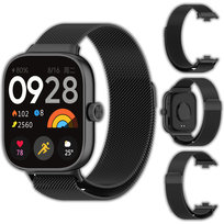 Bransoleta Milanese Vanfone do Xioami Redmi Watch 4/5, czarny