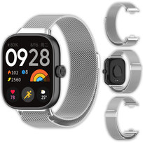 Bransoleta Milanese Vanfone do Xioami Redmi Watch 4/5, srebrny