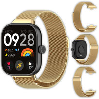 Bransoleta Milanese Vanfone do Xioami Redmi Watch 4/5, złoty