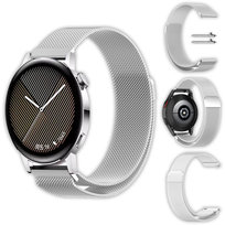 Bransoleta Milanese Vanfone ze stali nierdzewnej do Huawei Watch GT 2 42mm, GT 3 42mm, GT 3 Pro 43mm, srebrny