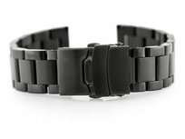 Bransoleta Pacific M3 - Solid Steel - czarna 22mm PACIFIC