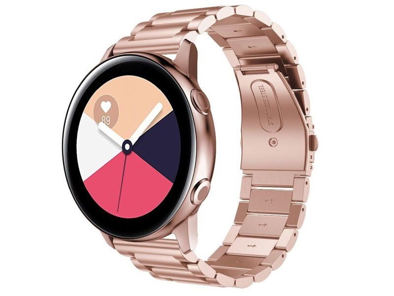 Zdjęcia - Pasek do smartwatcha / smartbanda Bransoleta Stainless Steel 19cm do Samsung Gear S3/watch 46mm złoty (22mm)