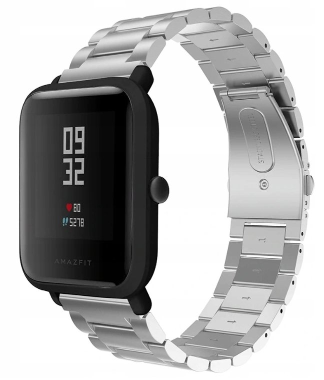 Bransoleta stalowa do Amazfit BIP/GTS/GTR 42 mm - Inny producent ...
