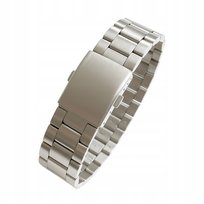 BRANSOLETA STALOWA SREBRNA UNIWERSALNA 20MM+TELESKOPY