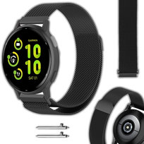 Bransoleta Vanfone do Garmin Approach S12/S40/S42/S44/S50, Venu SQ/SQ 2/2 Plus, Vivoactive 3/5/6, Forerunner 55/245/645, Vivomove HR/3/Style/Sport, D2 Air, czarny