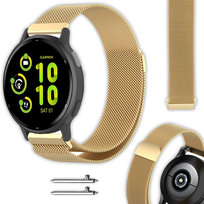 Bransoleta Vanfone do Garmin Approach S12/S40/S42/S44/S50, Venu SQ/SQ 2/2 Plus, Vivoactive 3/5/6, Forerunner 55/245/645, Vivomove HR/3/Style/Sport, D2 Air, złoty