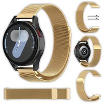 Bransoleta Vanfone do Samsung Galaxy Watch 4 5 6 7 40mm/44mm/45mm/46mm/47mm Pro Active 2, złoty