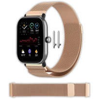 Bransoleta Vanfone do Xiaomi Amazfit GTS 2/2e/2 Mini/3/4/4 Mini, BIP S/Lite/U Pro/3 Pro, GTR 42mm, Zepp E, Mibro Lite/Air, różowe złoto