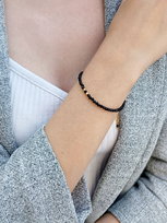 Bransoletka Czarny Turmalin - Siła Ochrony Brazi Druse Jewelry