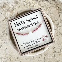 Bransoletka dla nauczyciela – podziękowanie za serce i trud nauczania | rodochrozyt, perła, hematyt Mały symbol wdzięczności Kawuszko