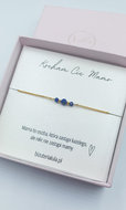 Bransoletka Dzień Mamy Lapis Lazuli - Biżuteria Lula