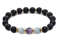 Bransoletka kamienie naturalne znak zodiaku - Wodnik