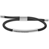 Bransoletka Męska Armani Exchange AXG0041040 Stal nierdzewna Czarny Armani Exchange