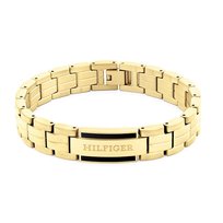 Bransoletka Męska Tommy Hilfiger PARKER Stal nierdzewna Złoty Tommy Hilfiger
