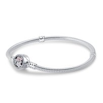 Bransoletka modułowa posrebrzana Charms typu PANDORA SREBRO 925 Kwiaty 20 cm Sfera Damska