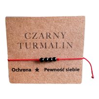 Bransoletka na Czerwonym sznurku Czarny Turmalin Inna marka