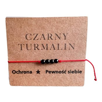 Bransoletka na Czerwonym sznurku Czarny Turmalin - Inna marka
