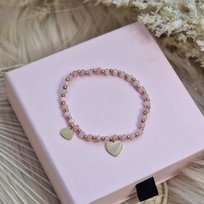 Bransoletka na rękę stal chirurgiczna pozłacana 14k złotem BST1413 Inna marka