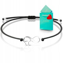 Bransoletka nutka nieskończoność dla lubiących muzykę muzyka srebro 925