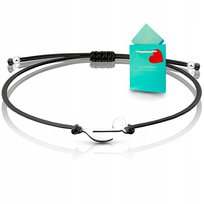 Bransoletka nutka prezent dla muzyka dla nauczyciela muzyki na sznurku 925