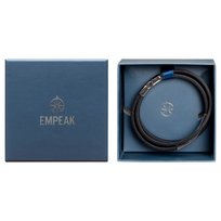Bransoletka skórzana, Empeak, silver Empeak