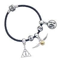 Bransoletka skórzana na rękę Harry Potter charms zawieszki Prezent dla niej The Carat Shop Limited