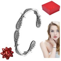 Bransoletka srebrna 925 Skrzydła Anioła Prezent pudełko