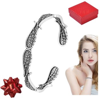 Bransoletka srebrna 925 Skrzydła Anioła Prezent pudełko - Viking