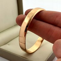 Bransoletka Stal Chirurgiczna Złota Sztywna Gładka Golden Celebrity