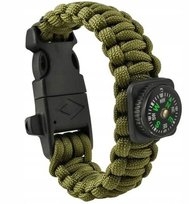 BRANSOLETKA SURVIVAL Z AKCESORIAMI i KOMPASEM Dystrybutor Kufer