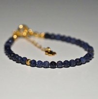 Bransoletka Szczęścia Szafir 3mm - Crystals Break 2 Rozmiary
