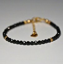 Bransoletka Szczęścia Turmalin Czarny 3mm - Crystals Break 2 Rozmiary Inna marka