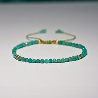 Bransoletka Szmaragd Jasny 3mm - Crystals Break Talizman Prezent