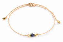 Bransoletka sznurkowa regulowana szafir Mądrość