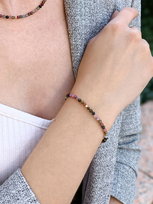 Bransoletka Turmalin Kolorowy - Barwna Harmonia Brazi Druse Jewelry