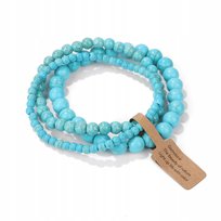 Bransoletka Z Kamieni Naturalnych Bransoleta Rock Boho Prezent 3 Szt Zestaw