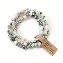 bransoletka z kamieni naturalnych bransoleta Rock Boho prezent 3 szt, zestaw